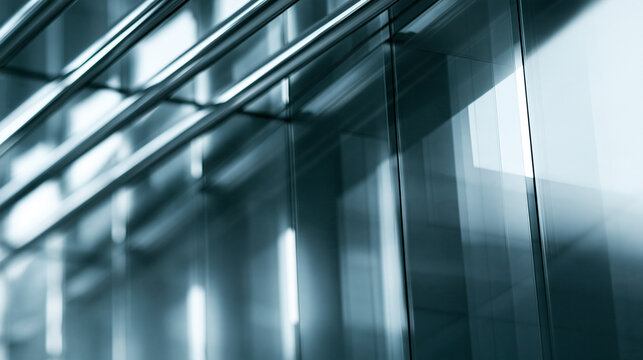 Abstract Modern Architecture Glass Facade Background
