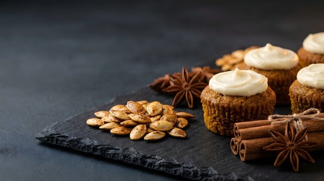 Fall Pumpkin Spice Cupcakes with Spices