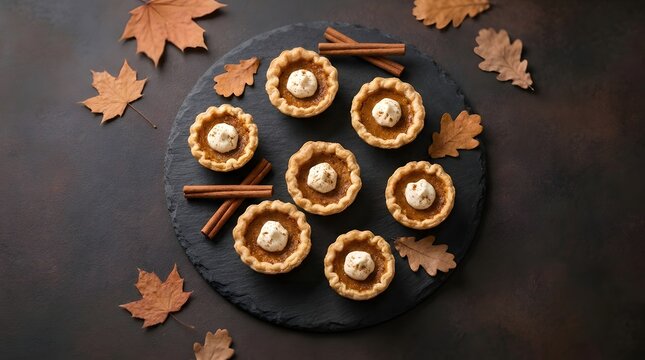 Mini Pumpkin Pies Platter