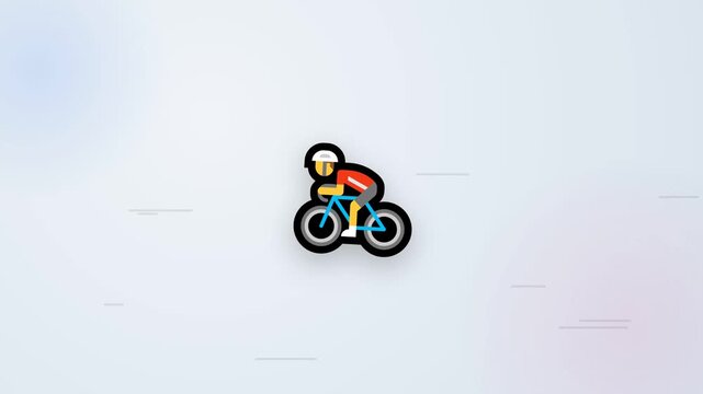 illustration video of cycling
