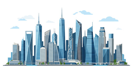 Fototapeta premium High-quality minimalist white panoramic background with wide-angle perspective, clean vector illustration style, ideal for website banners, advertising, and modern copy space.