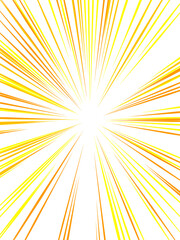 Fototapeta premium Abstract Orange and Yellow Speed Lines Burst