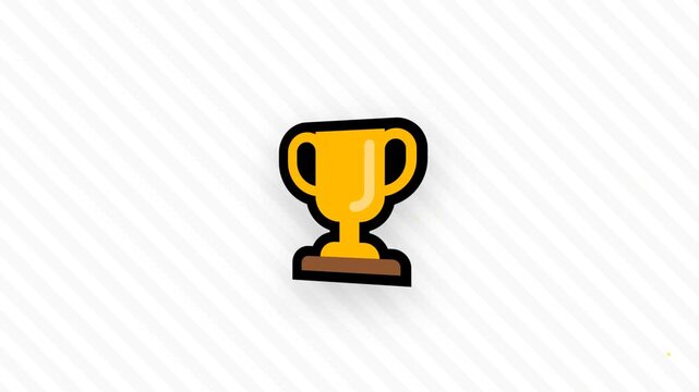 illustration video of a trophy competition