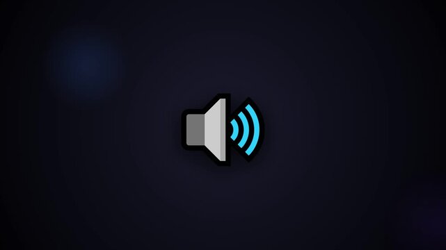 illustration video of a sound icon