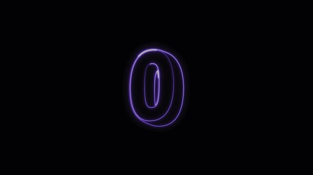  5 Counting Down Animation with Black Background 4K HighQuality Countdown Timer VFX