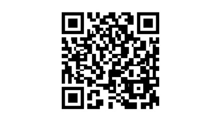 Fototapeta premium a simplified square digital QR code symbol with clean geometric modules
