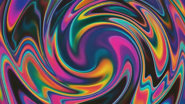 にじむ光がくるくると回るレトロな万華鏡模様