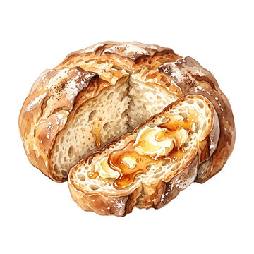 Australian Damper with Bush Honey.svg