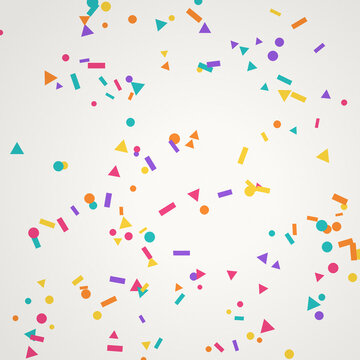 Confetti background in bright birthday confetti