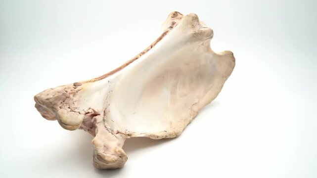 Animal bones against a white background, displayed from multiple angles