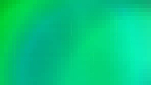 Smooth teal, blue, and green gradient background with subtle pixel grid blocks and vertical light variations, creating a clean modern digital motion backdrop.
