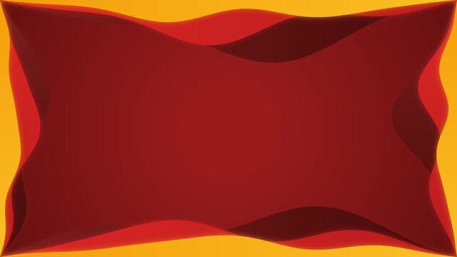 Abstract wavy border frame animation for christmas, new year or holiday design