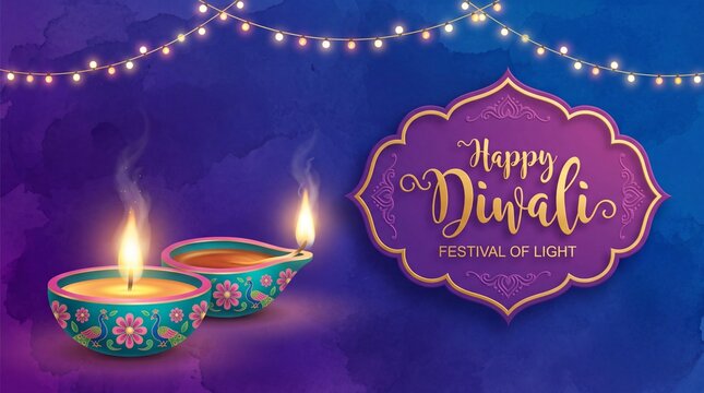 Happy Diwali Festival of Light Background
