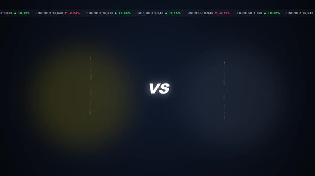 Premium 3D motion graphic comparing US Dollar and Euro coins, featuring deterministic rotation and physics-based lighting.