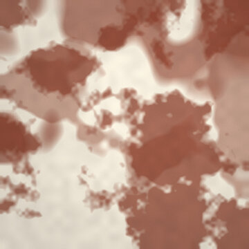 Ink wash texture in terracotta ink