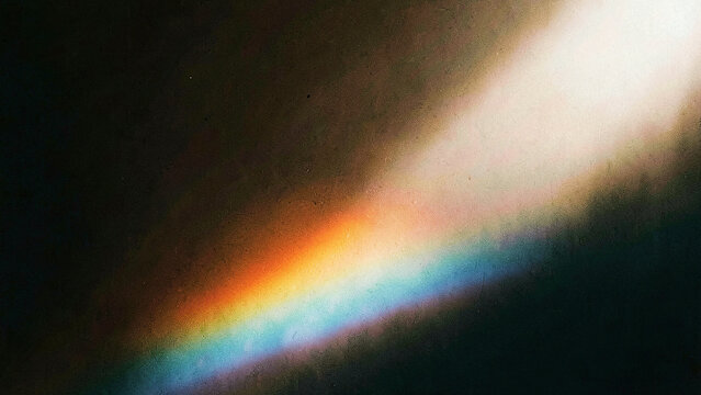 Abstract Retro Light Glow Across Near Black Field