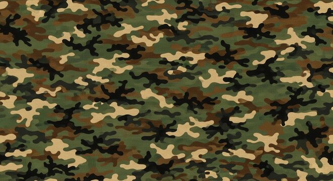 Digital Camouflage Pattern Background Texture Design.