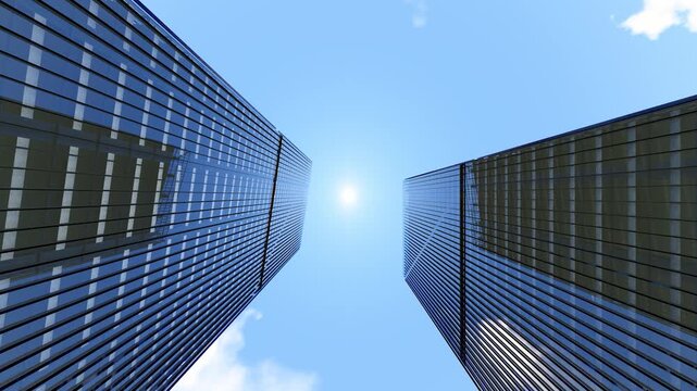 Extended service hours for office buildings in urban business districts(3D software Lumion makes non-AI)