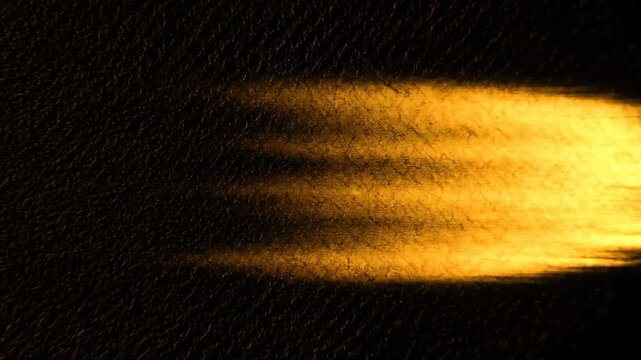 Black background with yellow light spot image, gold light spot dynamic background