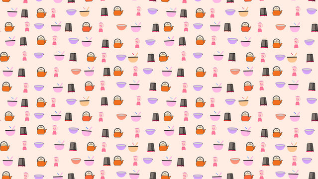 Kitchen Utensils Pattern