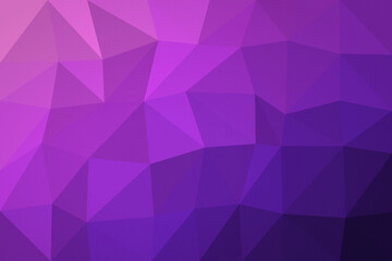 Obraz premium Polygon gradient background in neon purple low poly gradient