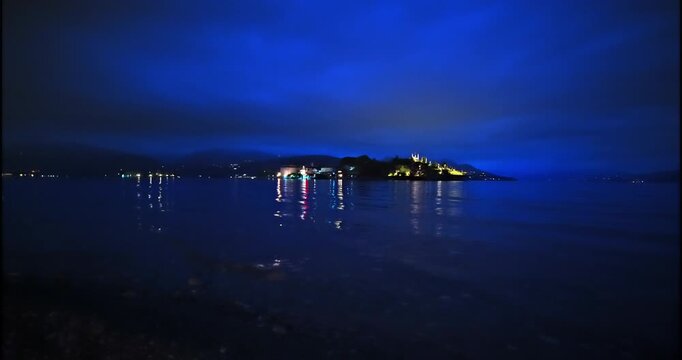  Night Scenes - Landscape on lake Maggiore.