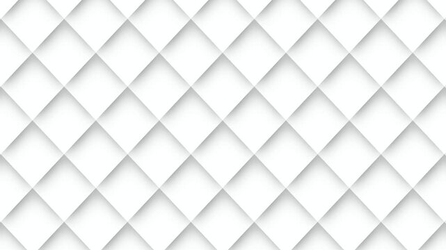 Geometric White Rhombus Pattern 4K