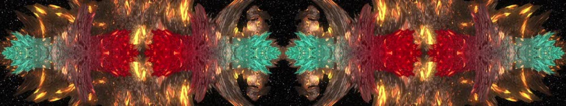 Ultra Wide HD VideoMapping Abstract Planet 03