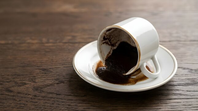 Turkish Coffee Fortune Reading Cup Concept