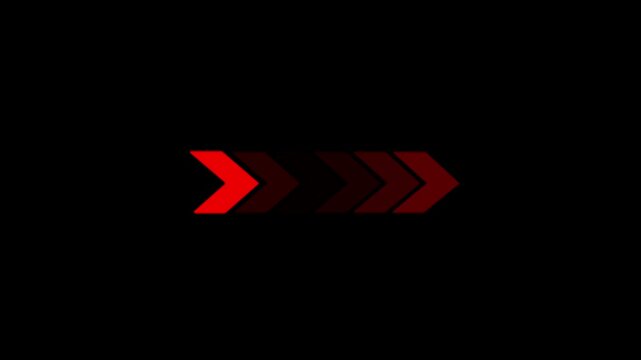 Arrow icon concept animation, arrows sign left to right animation concept. Animated arrows for the overlay video layer. arrow loop animation right direction concept.