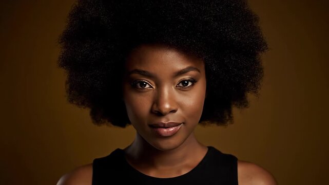 Close-up of African American women's faces, close-up of Black women's faces