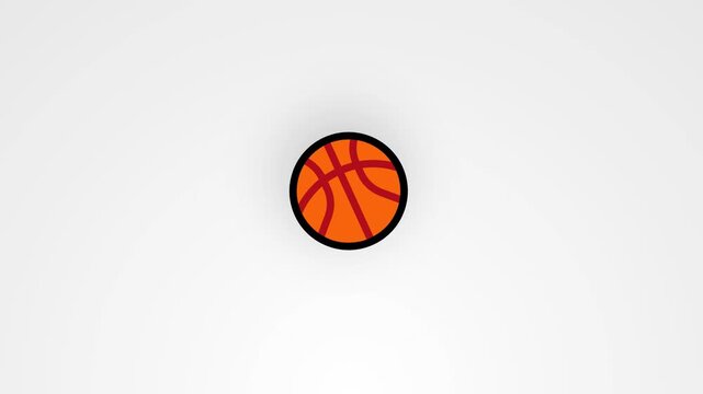 basketball sports illustration video