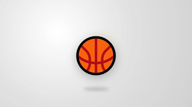 basketball sports illustration video