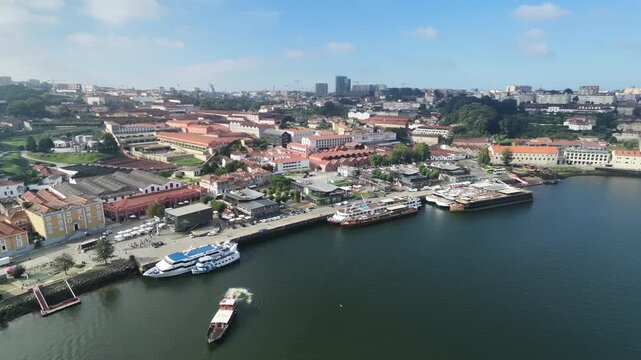 Rio Douro cais de gaia drone