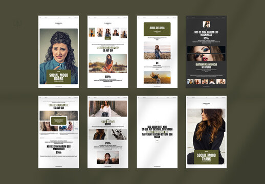 Social Mood Board Layout