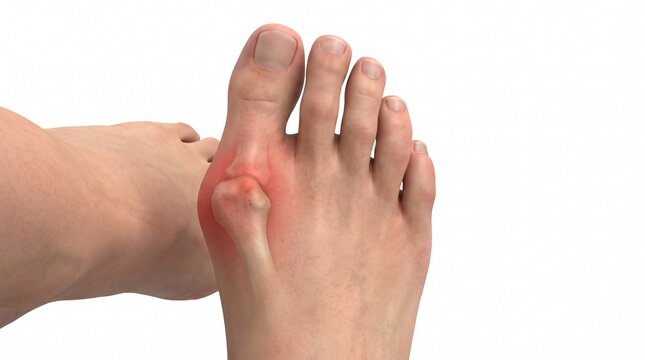 Human Foot Hallux Valgus Bunion Deformity Anatomical Model
