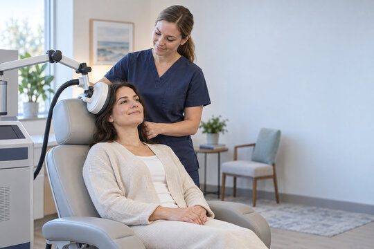 Transcranial Magnetic Stimulation Therapy in Calm Clinic