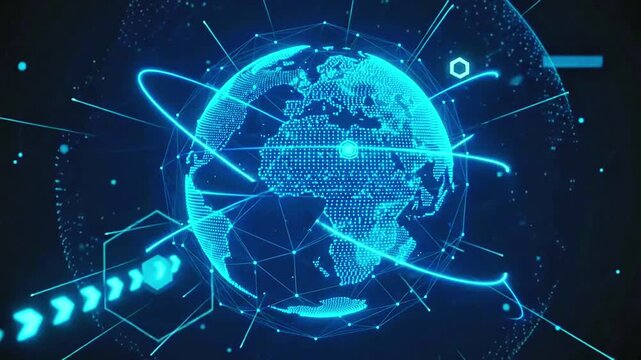 Digital Global Network Connection with Blue Holographic Earth and Data Streams AIzaSyAwyVgEvP5da-2JkZi2lUjOIXkrlyqbm94