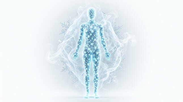 Conceptual Art Cellular Immortality and Cryopreservation