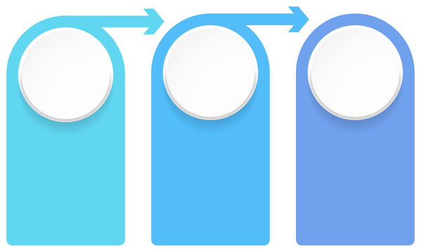 Three Steps Process Infographic Template