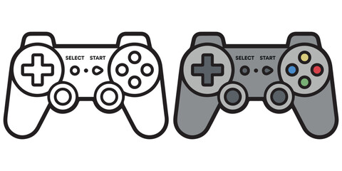 Game Controller Gamepad Joystick Console Device Icon Set © ditorama