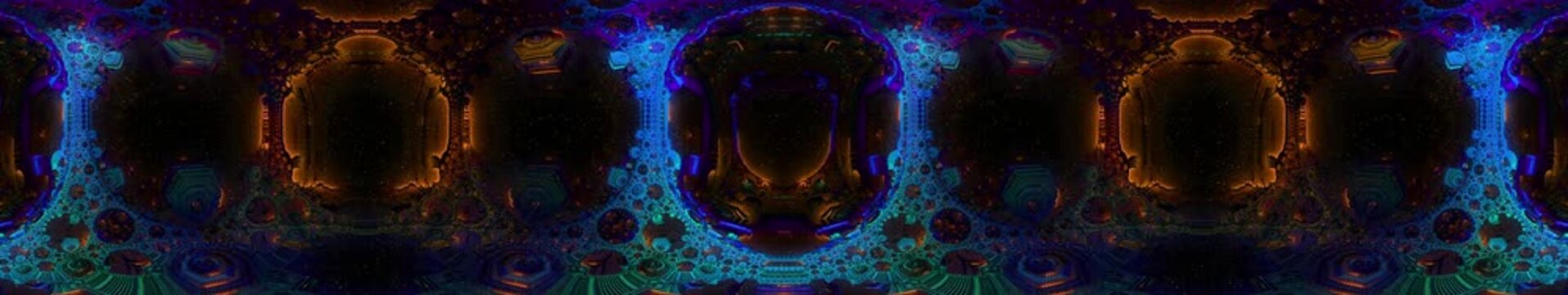 Ultra Wide HD VideoMapping Fractal 03