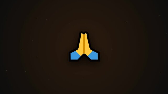 illustration video of a hand saying sorry icon