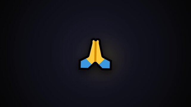 illustration video of a hand saying sorry icon