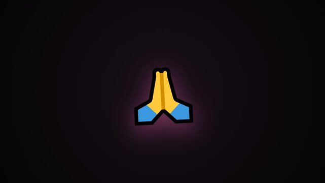 illustration video of a hand saying sorry icon