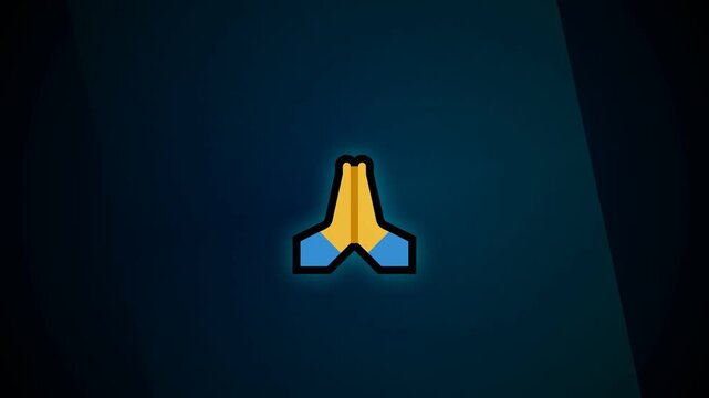 illustration video of a hand saying sorry icon