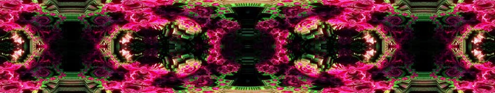 Ultra Wide HD VideoMapping Fractal 05