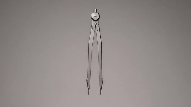 Video Effect Drafting Compass Legs Opening and Closing