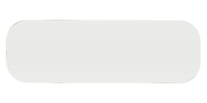 Glass liquid ui button with transparent 3d effect - rectangle frame box elements in glossy glassmorphism style borders for modern interface design