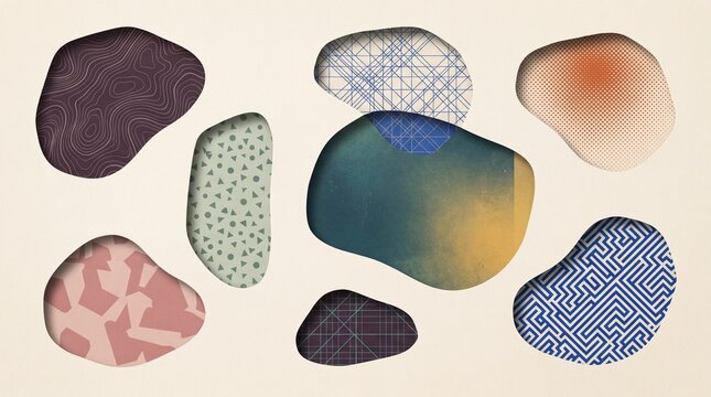 Layer Excavation Abstract Background